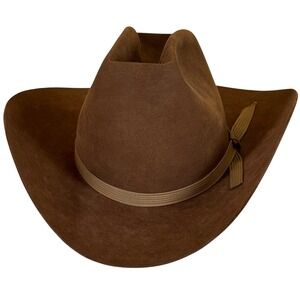 Bailey Regal Western Cowboy Hat 7⅜ Chestnut Brown Wool Felt Danes Western Canada